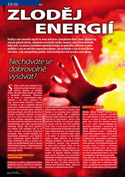 Zahady zivota – zlodej energii